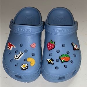 Carolina/Baby Blue Crocs